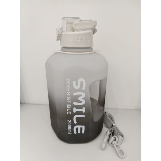 2L Gradient Color Sports Bottle-Pink